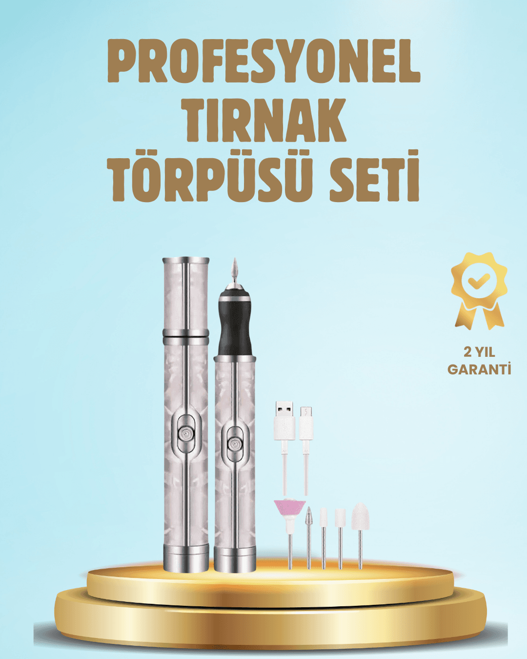 Elektrikli Tırnak Törpüsü Ayarlanabilir Hızlı Manikür Pedikür Cihazı