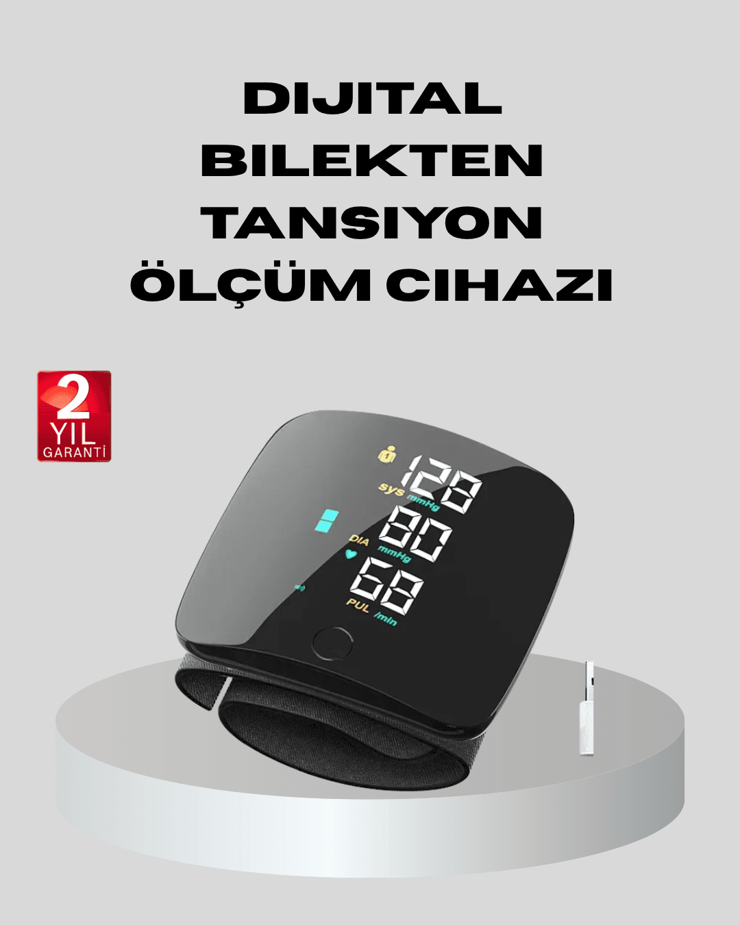Dijital Bilek Tansiyon Aleti – Çift Kullanıcı Hafızalı, Aritmi Uyarılı ve Otomatik Kapanmalı