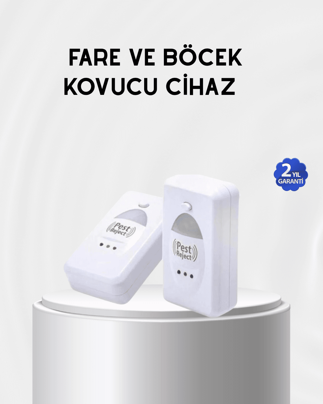 Fare, Sivrisinek ve Böcek Kovucu Ultrasonik Cihaz – Güvenli ve Kimyasalsız Çözüm