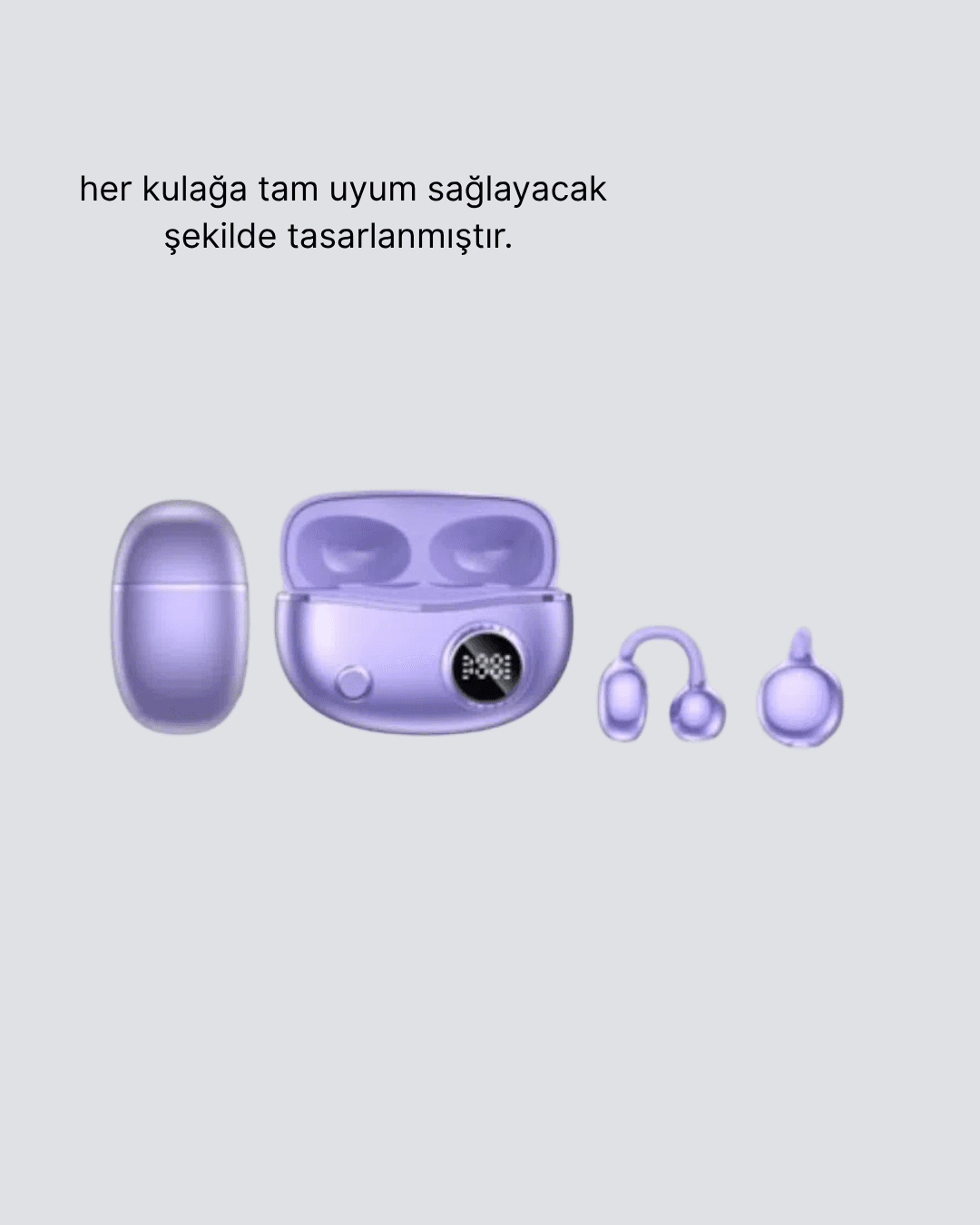 Kulak Arkası Klipsli Bluetooth Kulaklık YXG10 Silikon Malzemeli Ergonomik