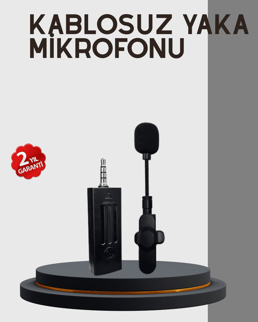 20 Metre Menzilli Kablosuz Yaka Mikrofonu Gürültü Engelleyici