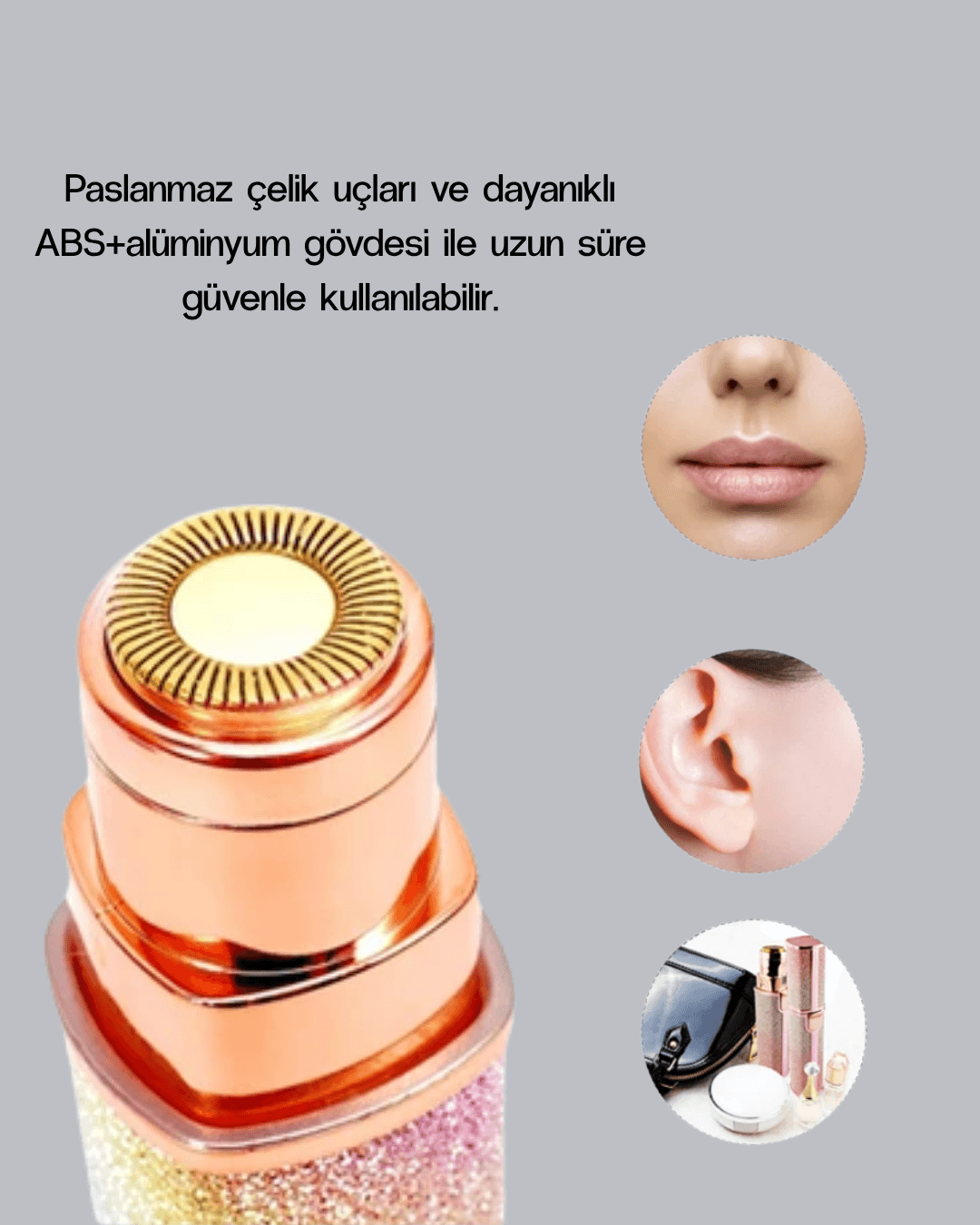 Şarjlı Mini Yüz ve Kaş Epilatörü – Ağrısız ve Hassas Temizlik