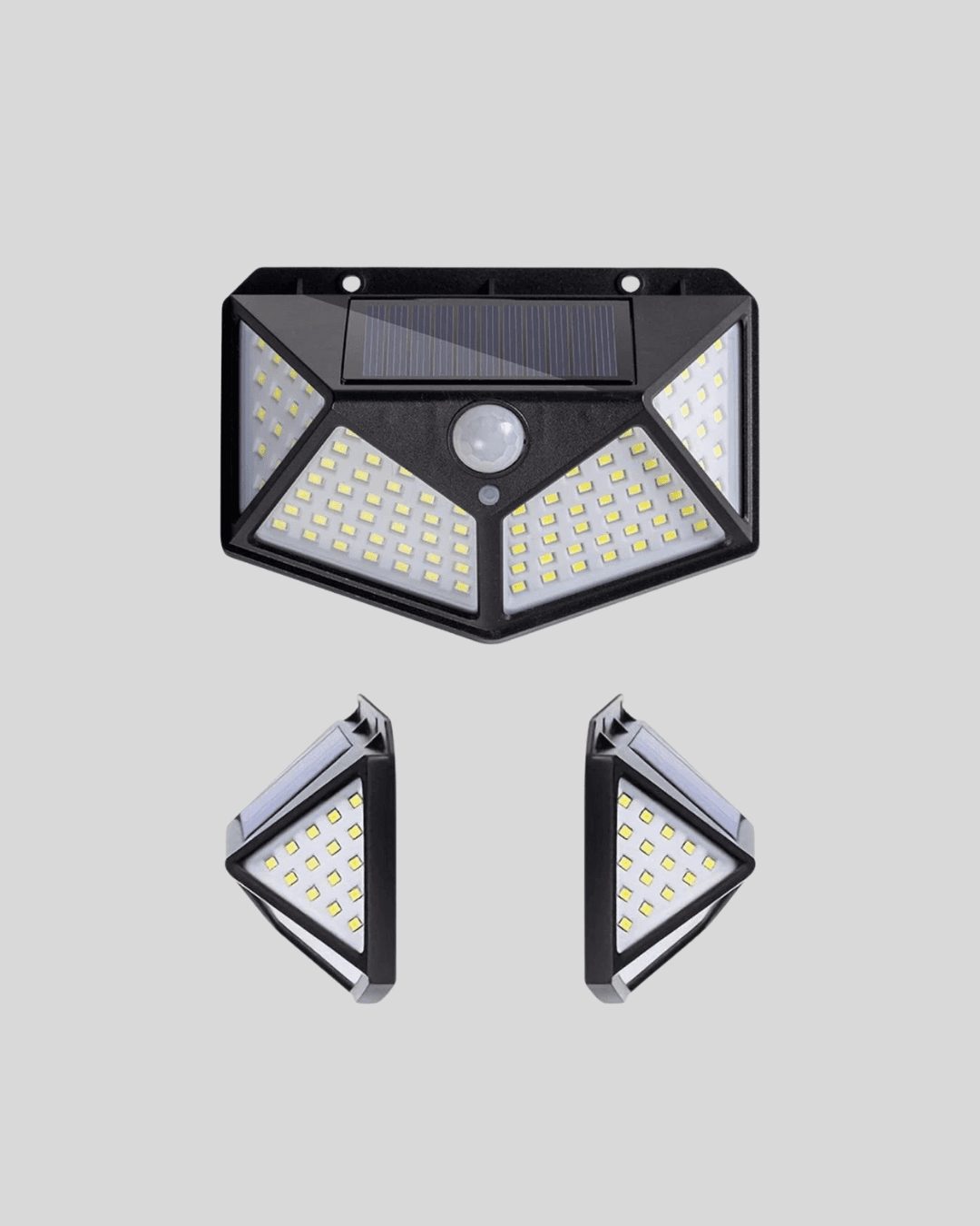 Solar Bahçe Lambası 100 LED Hareket Sensörlü Güneş Enerjili Aydınlatma