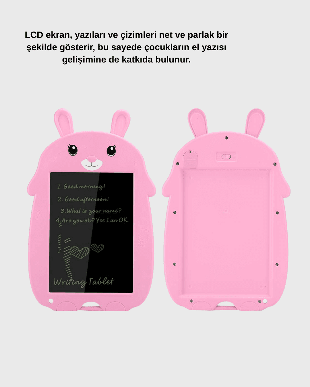 LCD Yazı Tableti 12 inç Tek Tuşla Silme Kilitli Çocuk Eğitim Çizim Tableti