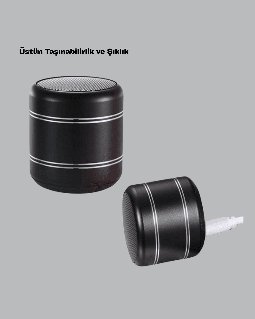 Mini Alüminyum Bluetooth Hoparlör Yüksek Bas Performansı