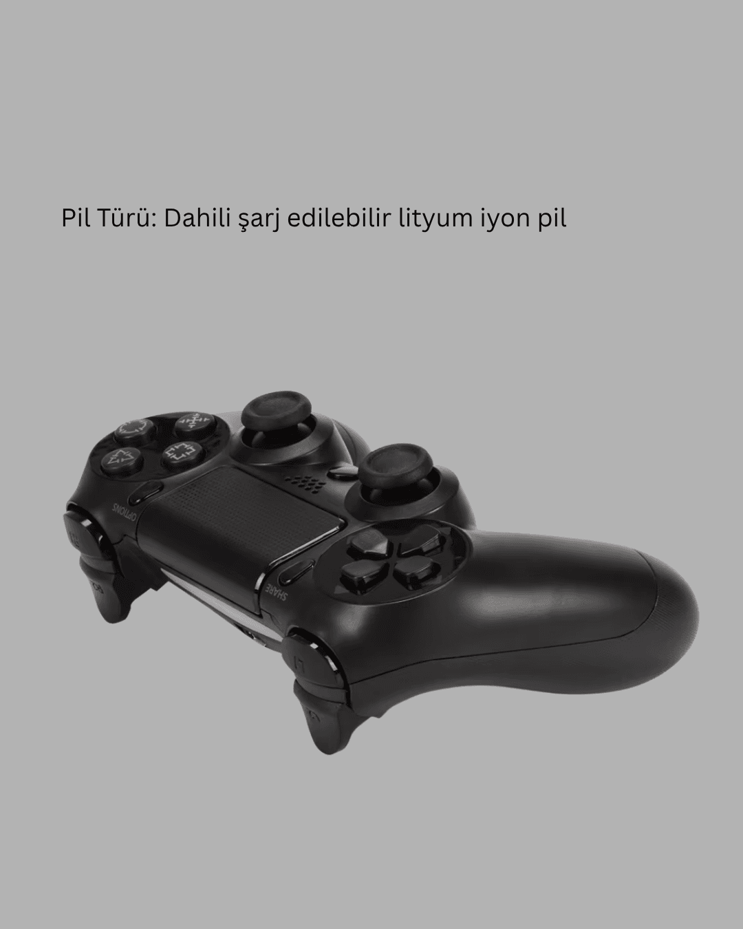 Kablosuz Titreşimli Oyun Kolu – PS4 Uyumlu Ergonomik Tasarım ve Uzun Pil Ömrü
