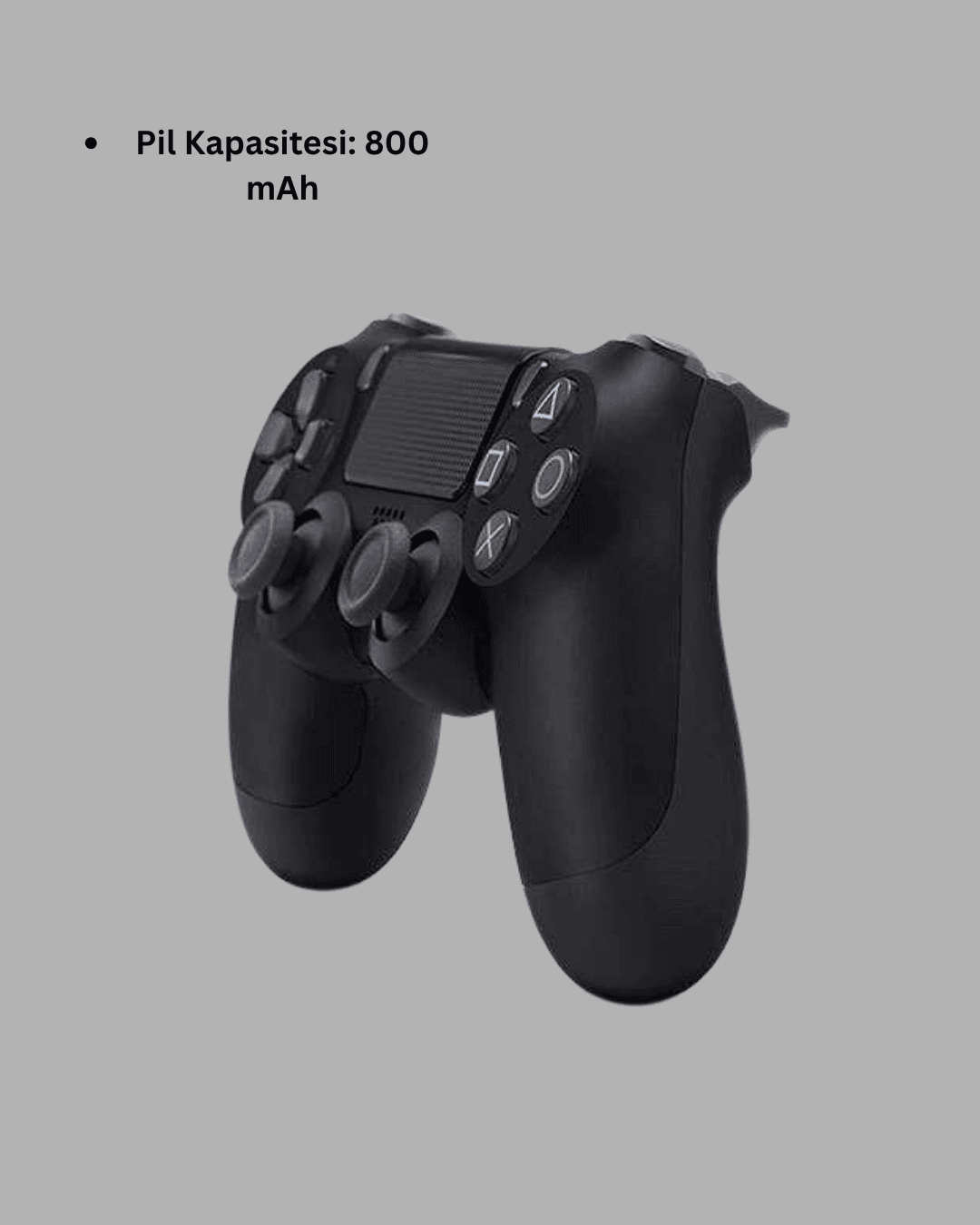 Kablosuz Titreşimli Oyun Kolu – PS4 Uyumlu Ergonomik Tasarım ve Uzun Pil Ömrü