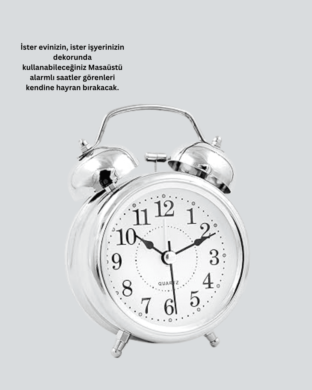 Dekoratif Gümüş Saat