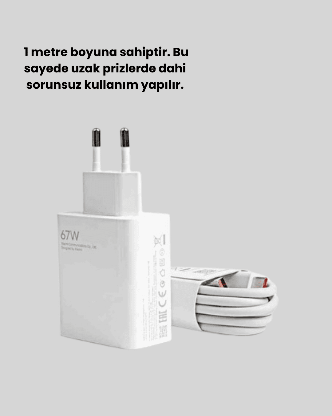 67 Watt Çift Turbo Şarj Adaptörü Reno 4 5 6 Uyumlu