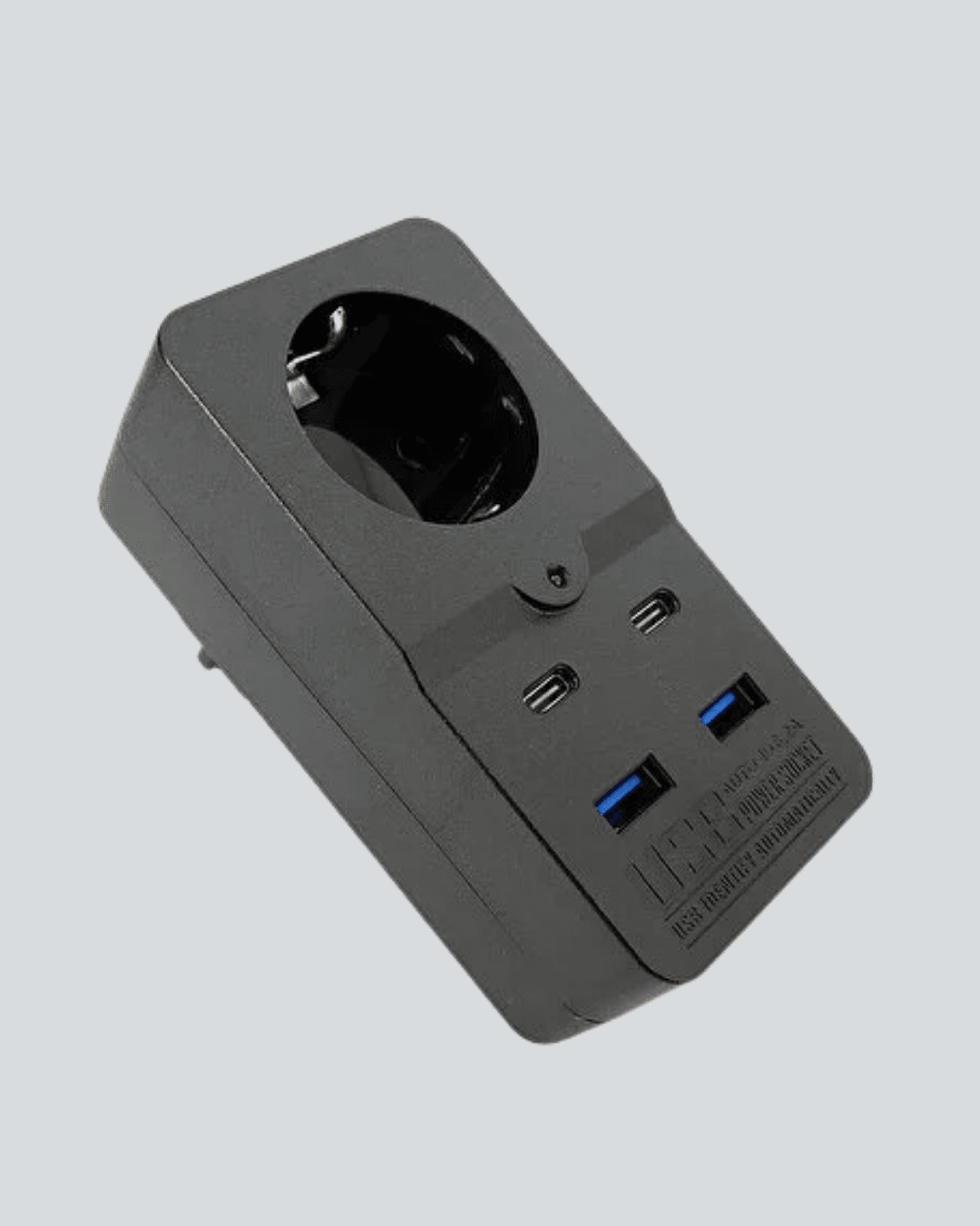 Isıya Dayanıklı PC Gövdeli Akım Korumalı Priz 4 USB Yeni Nesil