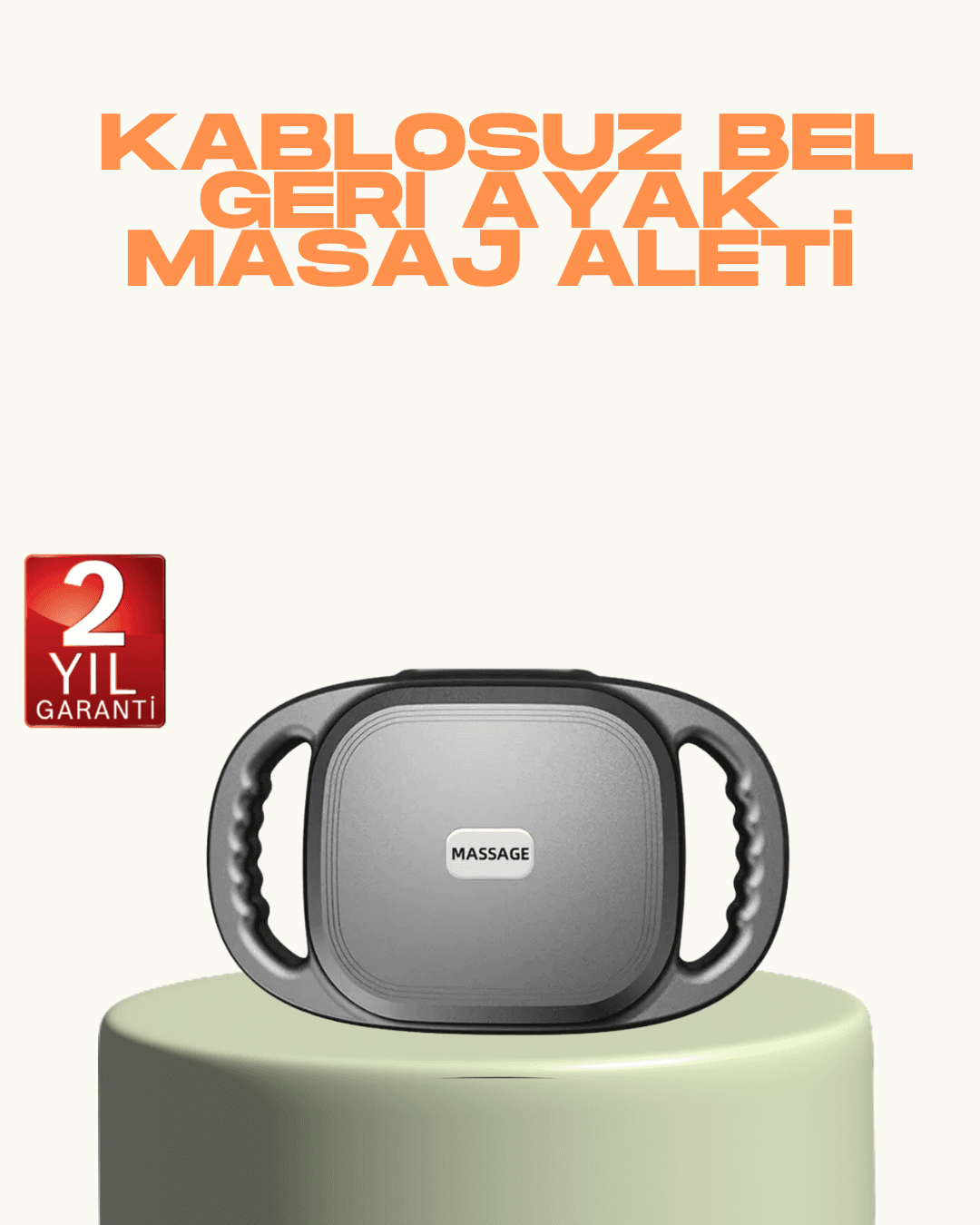 2000 mAh Şarjlı Masaj Tabancası 6 Başlık Ayarlı Güçlü Masaj Cihazı