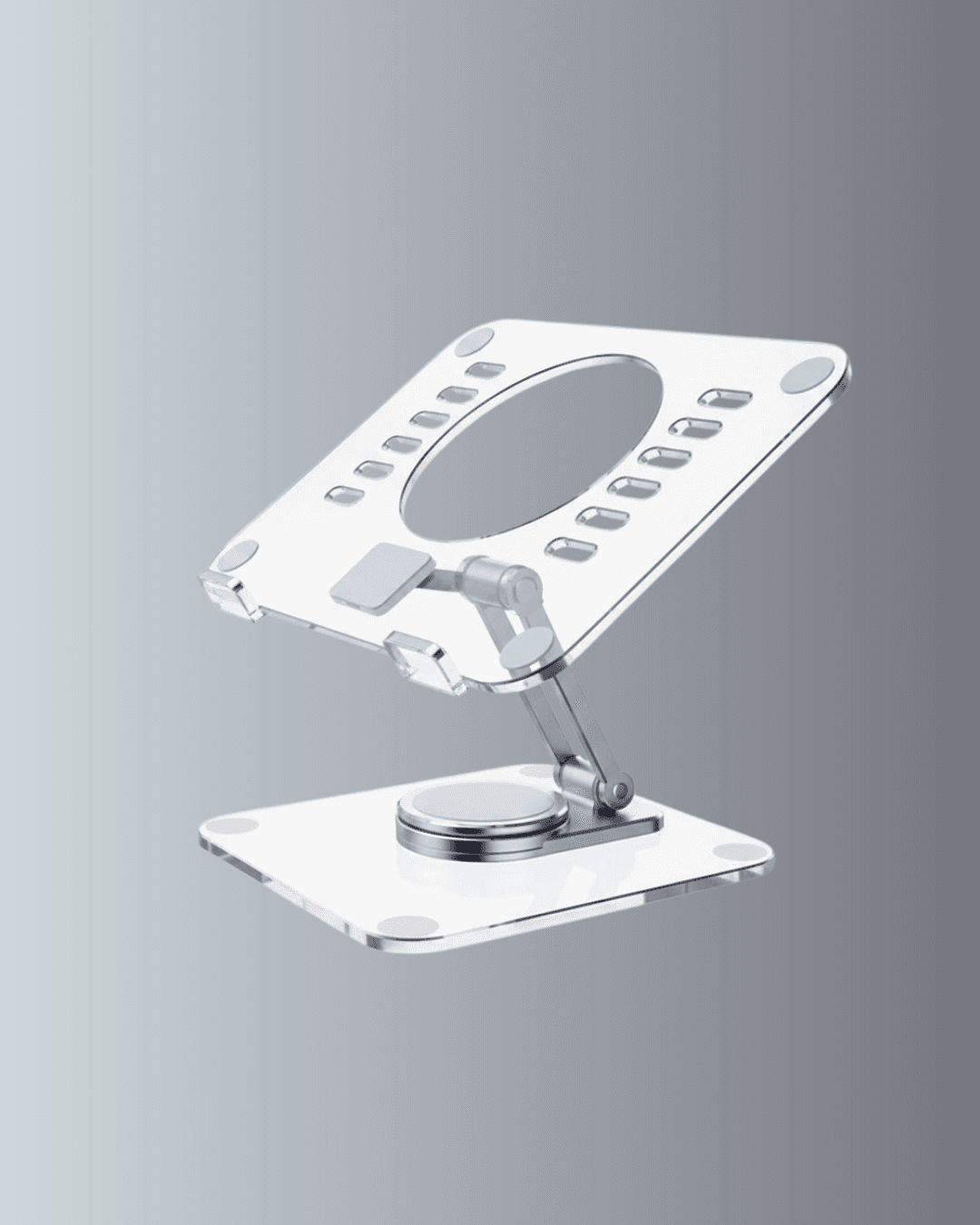 Katlanabilir Tablet Standı Ayarlanabilir Kaymaz Şeffaf Tasarım