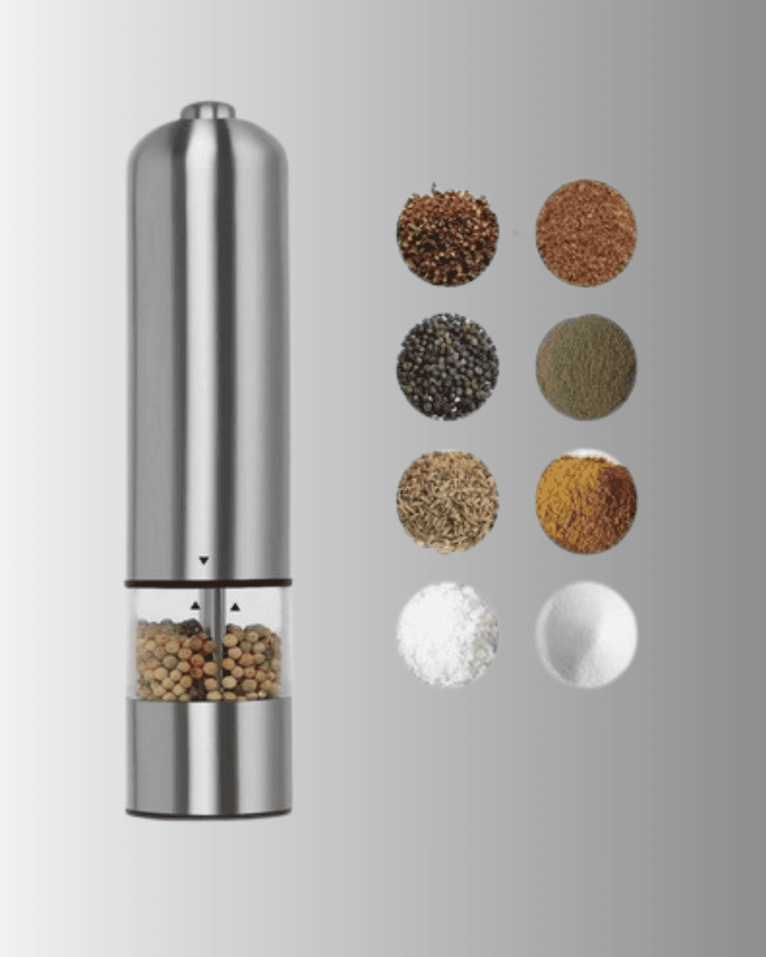 Otomatik Baharat Değirmeni Paslanmaz Gövde Ergonomik Tasarım