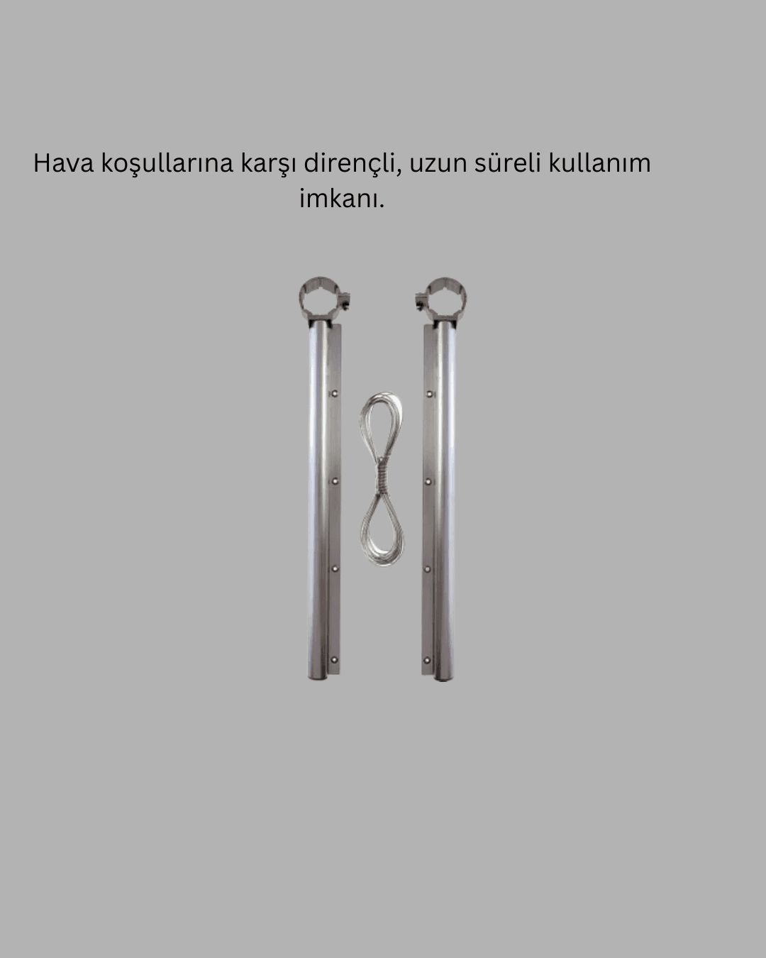 25x60 cm Çamaşır Askılığı Kare Balkon Demiri İçin Dayanıklı Tasarım