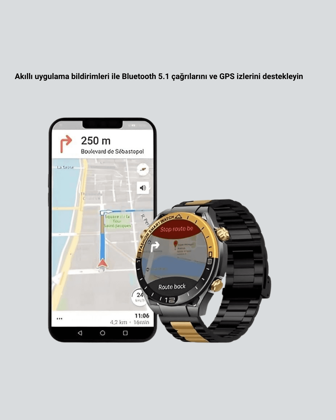 3 Bileklikli Amoled Akıllı Saat Bluetooth Çağrı ve Sağlık Takipli Yeni Nesil