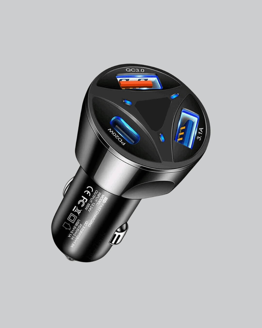 55W Güçlü Araç Şarj Cihazı Power Delivery Destekli
