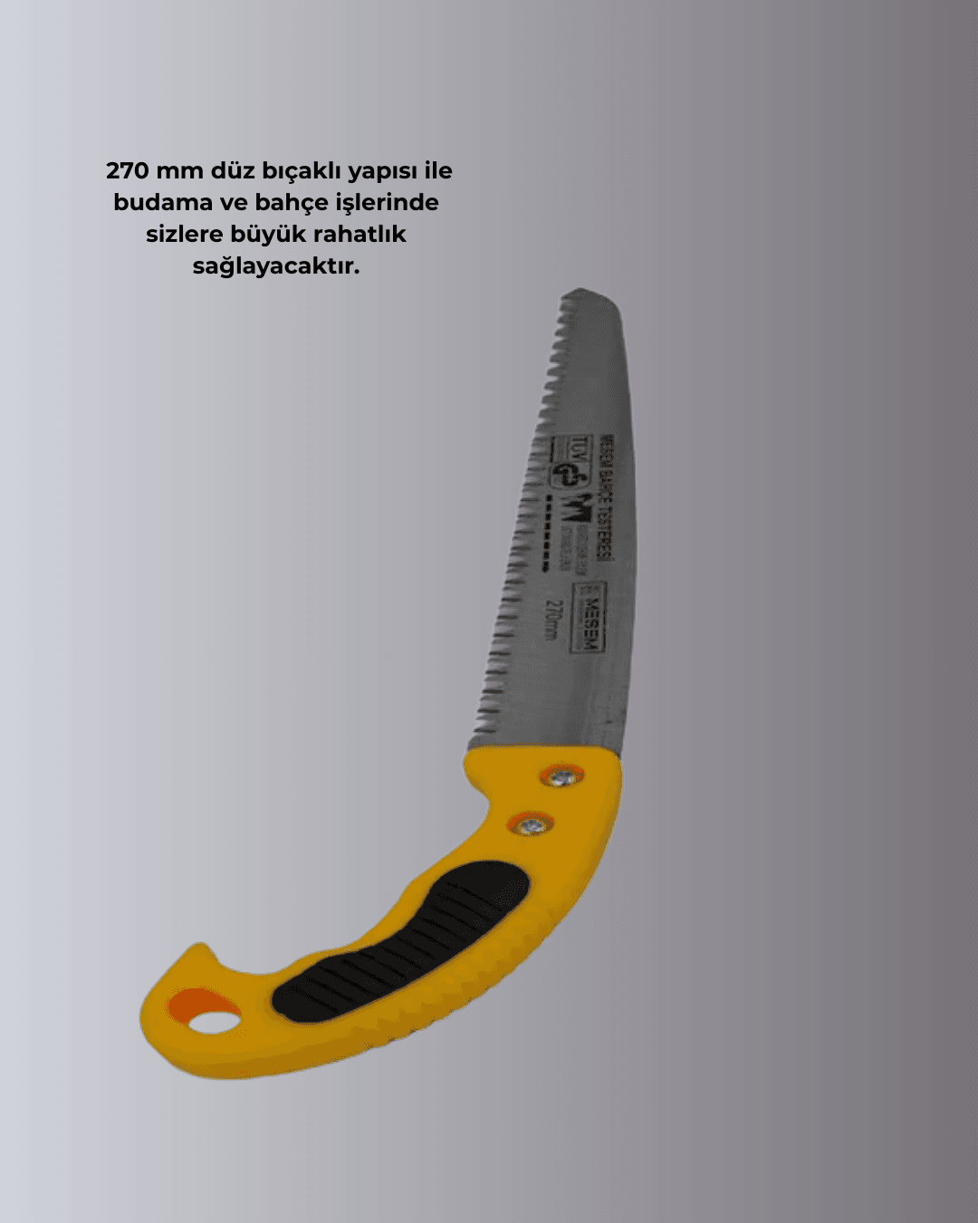 270 mm Düz Bıçaklı Bahçe Budama Testeresi Kılıflı
