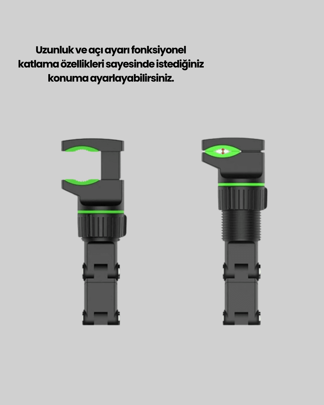 Ayarlanabilir Kıskaçlı Dikiz Aynası Telefon Tutucu Tüm Telefonlarla Uyumlu
