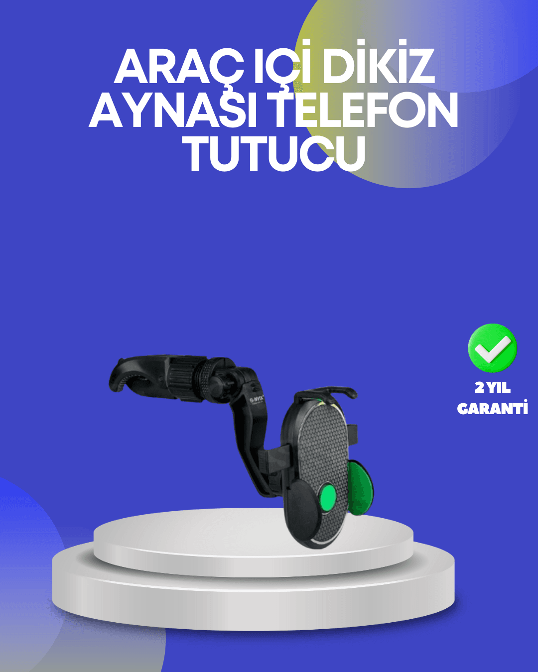 Dikiz Aynasına Takılan Telefon Tutucu Ayarlanabilir Çok Yönlü Araç Aksesuarı