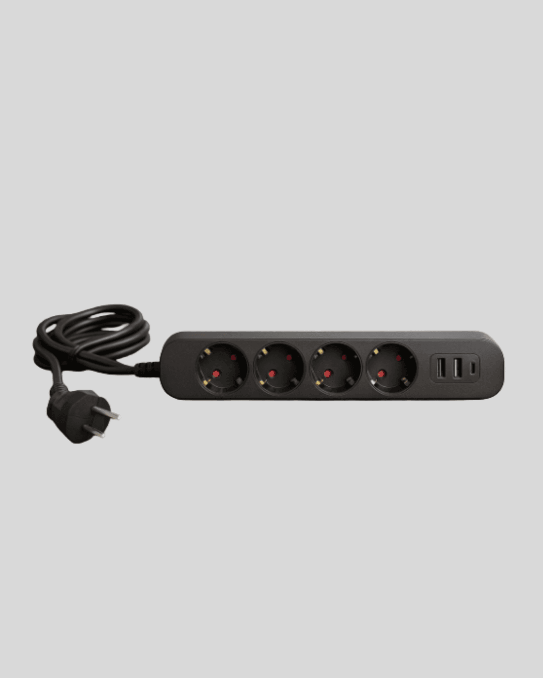 Akıllı Akım Dengelemeli 4’lü Çoklu Priz Type-C ve USB Çıkışlı
