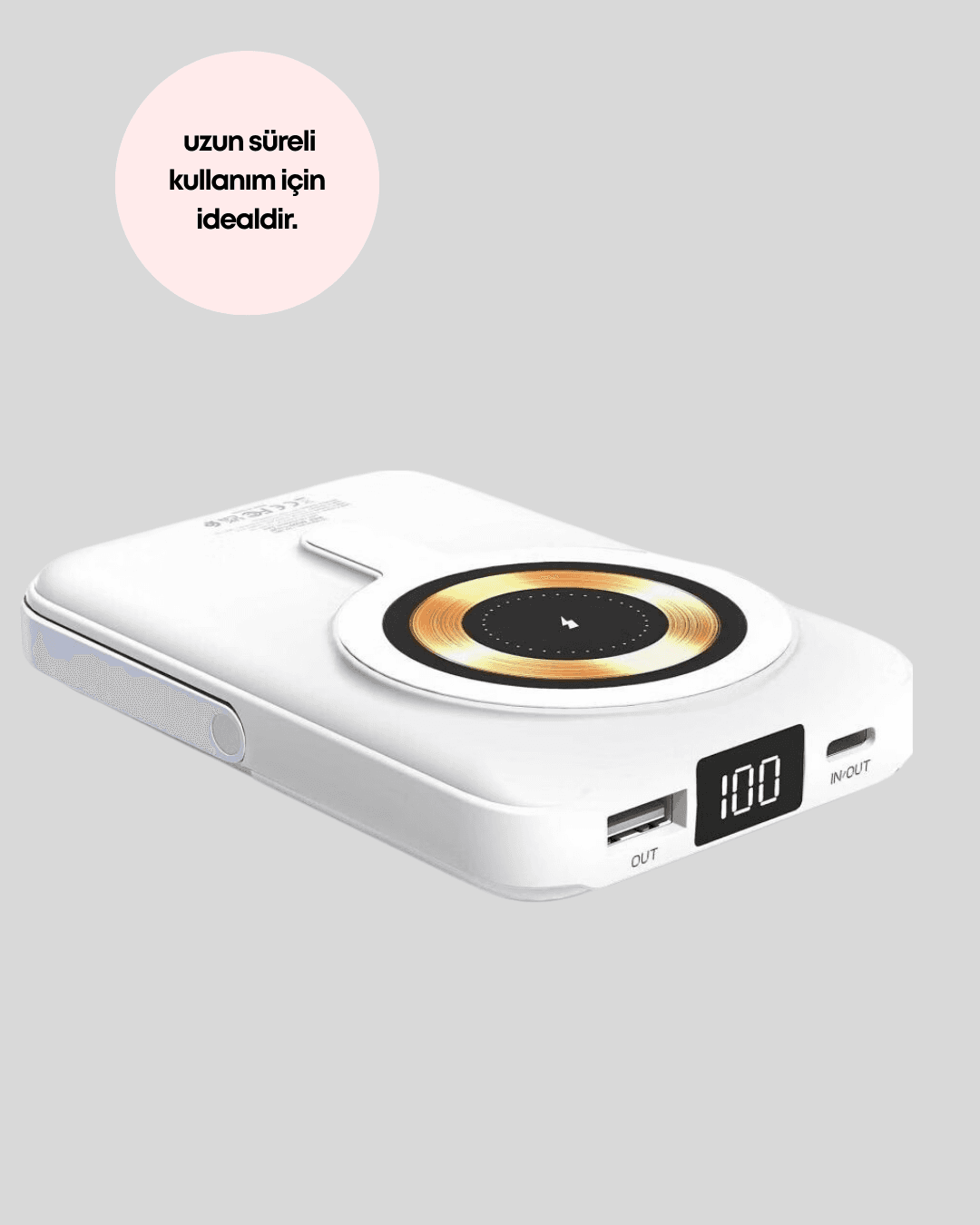 Çoklu Kablo Çıkışlı Taşınabilir Powerbank Kompakt Tasarım