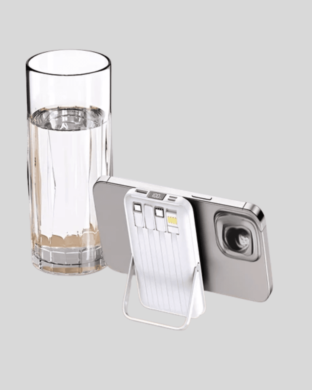 Çoklu Kablo Çıkışlı Taşınabilir Powerbank Kompakt Tasarım