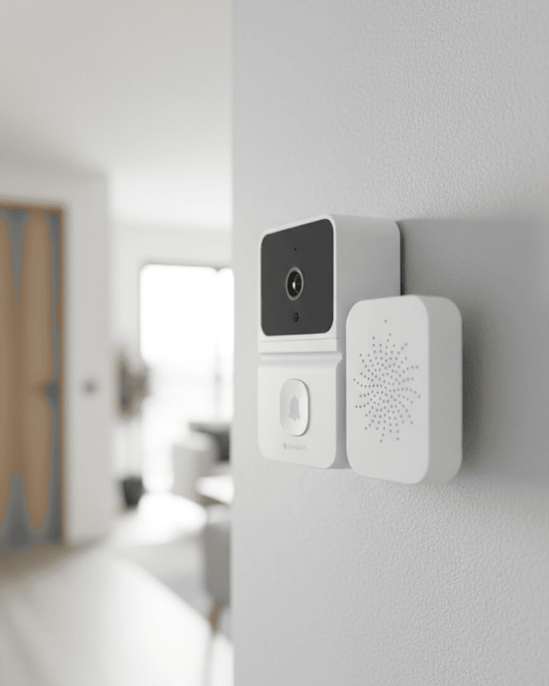 WiFi Akıllı Kapı Zili Kamera Gece Görüşlü Çift Yönlü Sesli