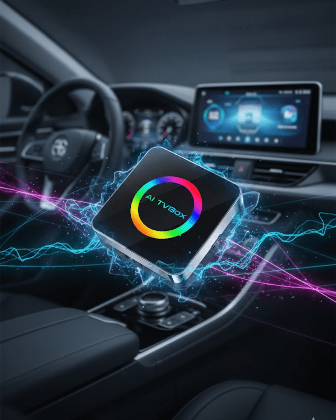 Kablosuz CarPlay Android Auto Adaptörü Araç İçi Multimedya Dönüştürücü
