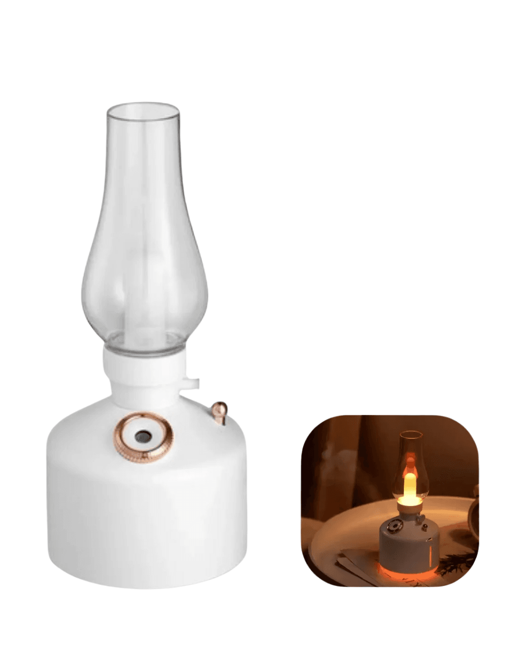 Vintage Aroma Difüzörü Nano Mist LED Işıklı Taşınabilir Nemlendirici