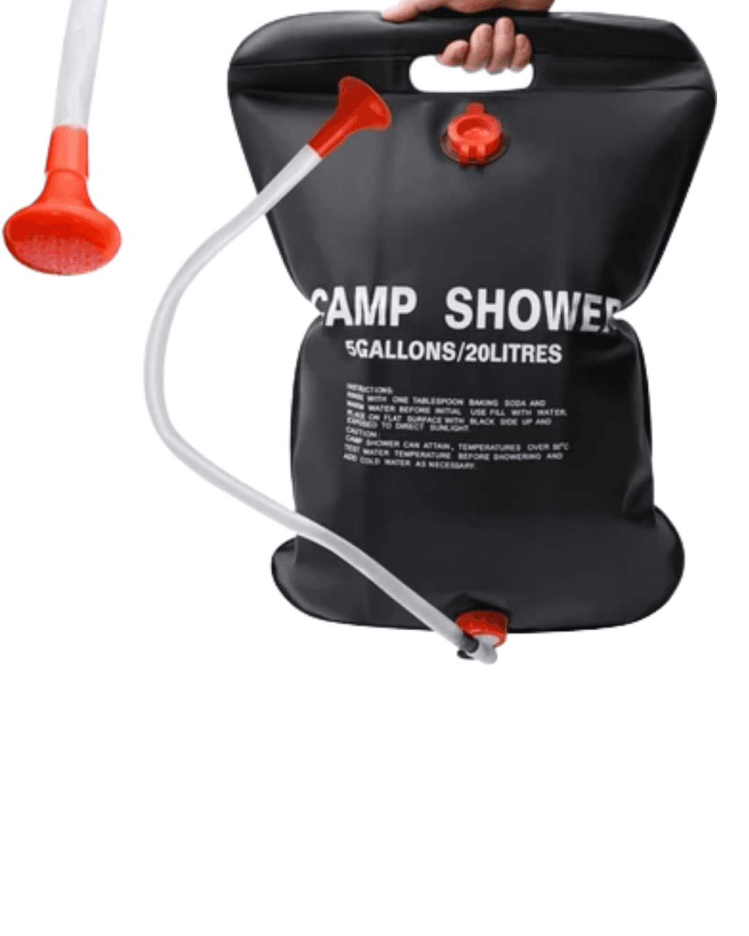 20 Litre Güneş Enerjili Kamp Duşu PVC Dayanıklı Taşınabilir Duş Torbası