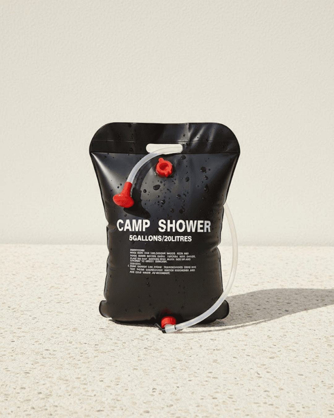 20 Litre Güneş Enerjili Kamp Duşu PVC Dayanıklı Taşınabilir Duş Torbası