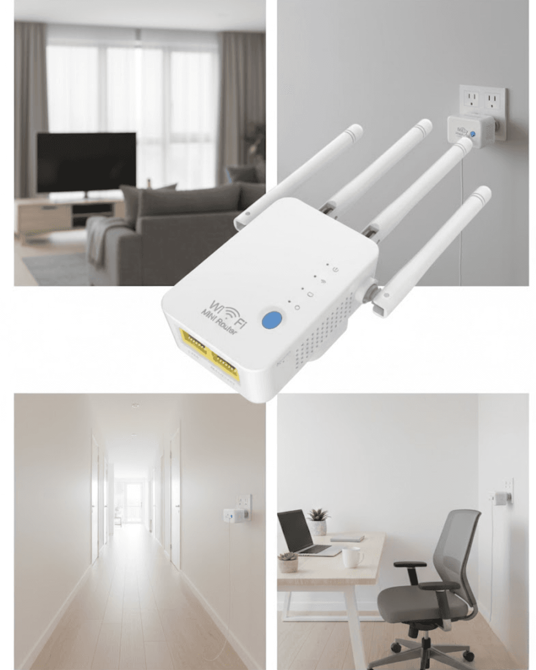 4 ANTENLİ WİFİ GÜÇLENDİRİCİ