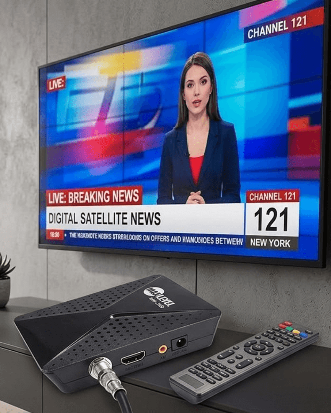 HD Uydu Alıcısı Full HD Görüntü HDMI USB WiFi Destekli