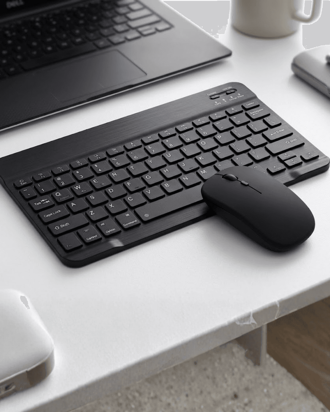 Kablosuz Bluetooth Klavye Mouse Seti Wireless Sessiz İnce Tasarım Çoklu Uyumlu