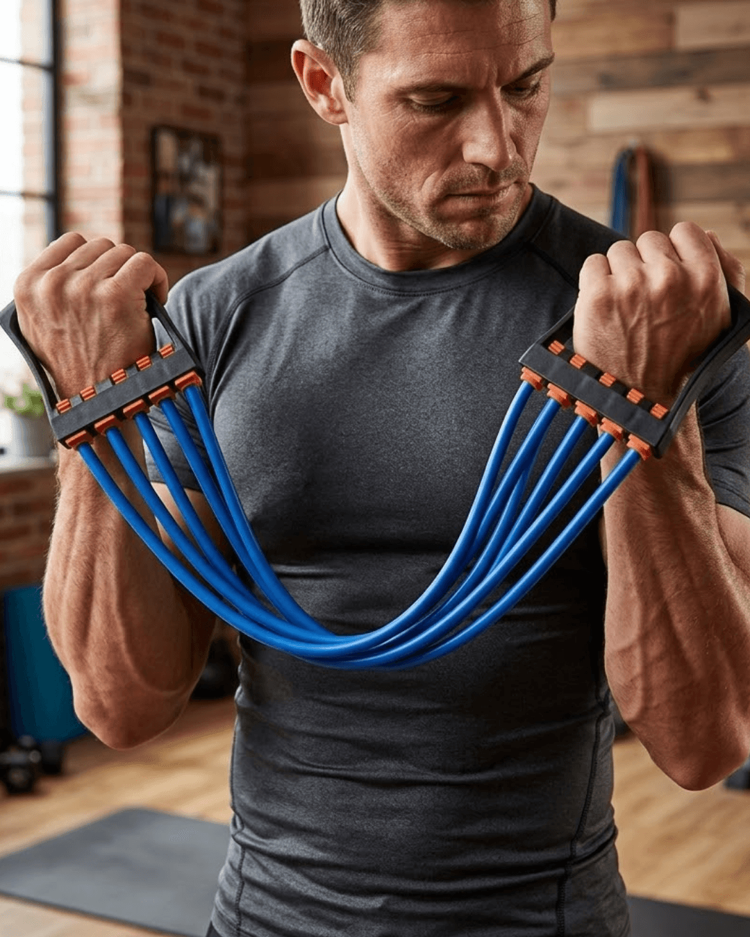 Fitness Direnç Lastiği Evde Spor İçin Çok Amaçlı Egzersiz Bandı