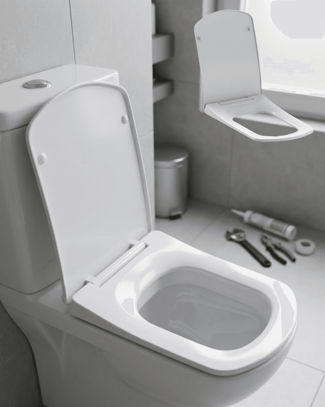 Universal Klozet Kapağı Yavaş Kapanan Sessiz Sistem Kolay Kurulum
