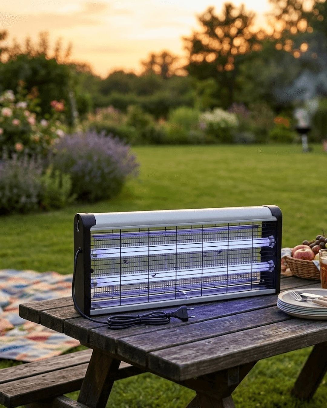 Taşınabilir Elektrikli Sinek Öldürücü 10W Askılı UV Haşere Lambası