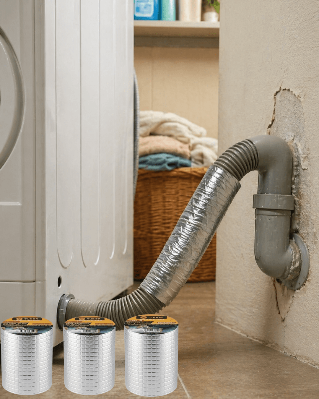 3 Lü Set Güçlü Yapışkanlı Su Yalıtım Bandı 72 MM 2 Metre