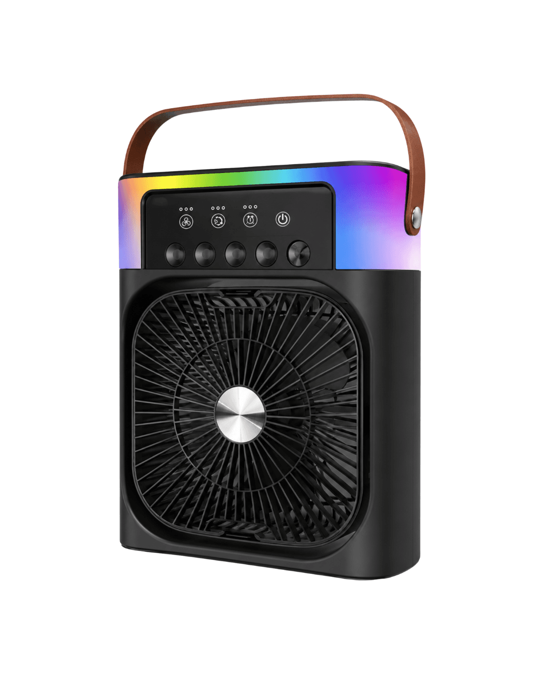 RGB Işıklı Buharlı Masaüstü Fan Sessiz Çalışan USB Şarjlı Taşınabilir Fan