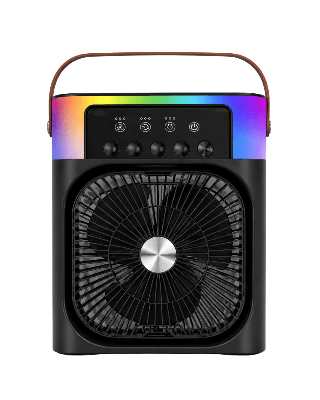 RGB Işıklı Buharlı Masaüstü Fan Sessiz Çalışan USB Şarjlı Taşınabilir Fan