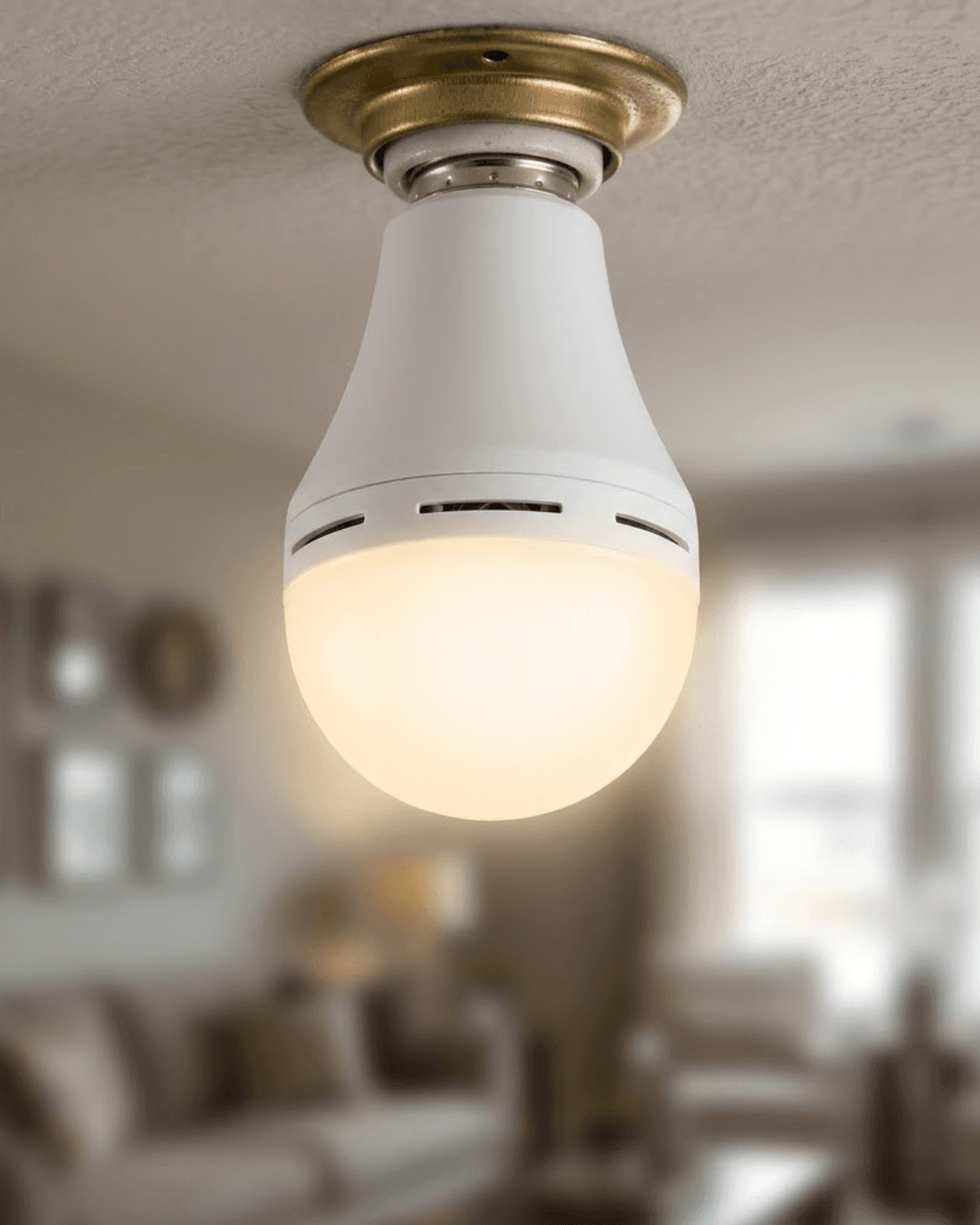 Şarjlı LED Ampul 6500K Soğuk Beyaz E27 Duy Enerji Tasarruflu