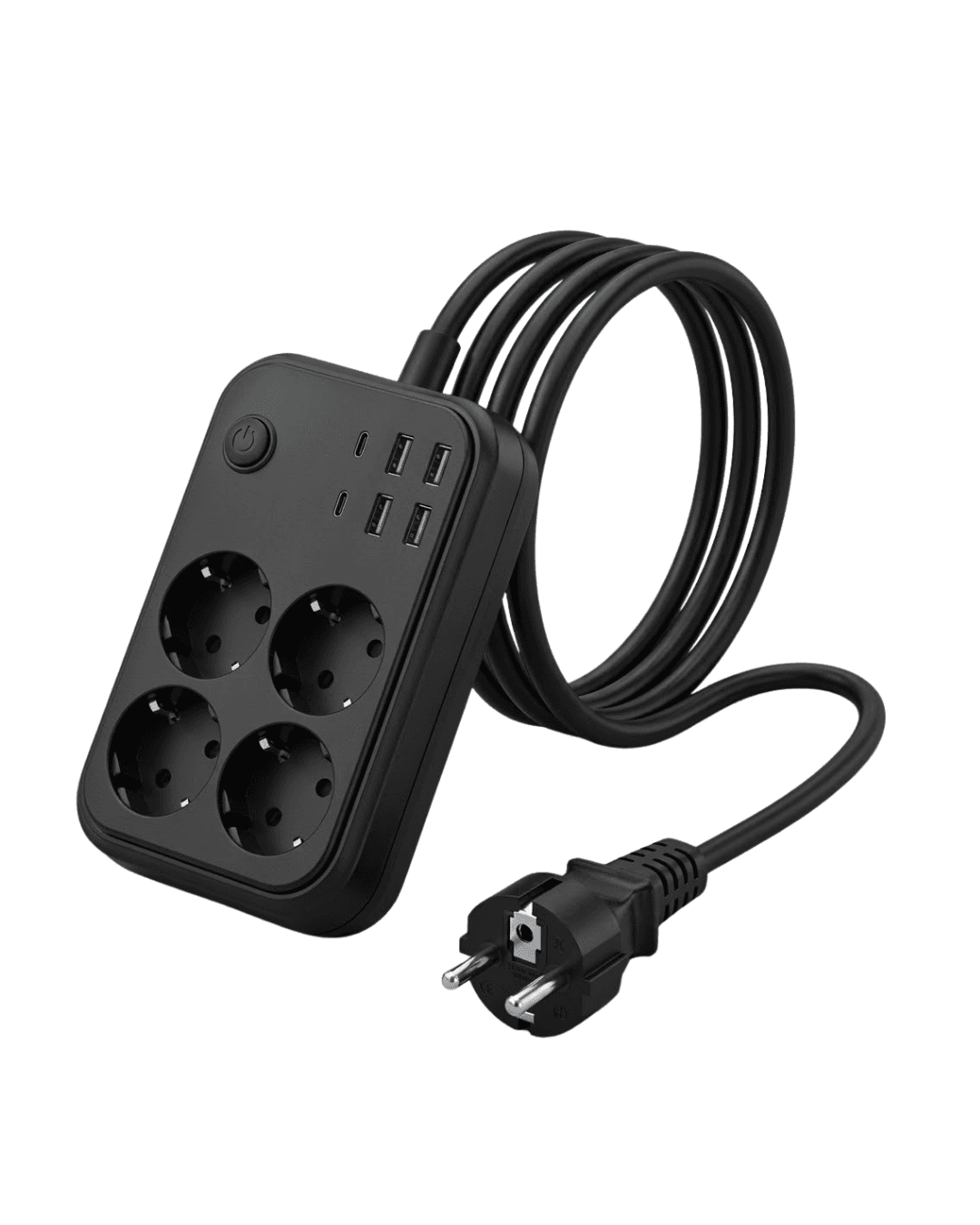 Akım Korumalı Çoklu Priz 4 USB 2 Type C 4 Priz Güvenli ve Hızlı Şarj