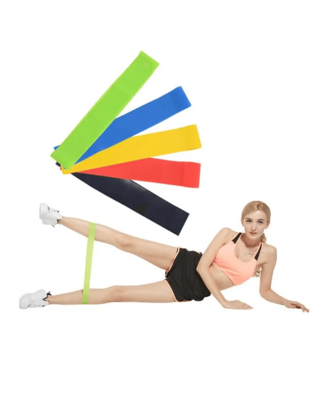 Pilates Direnç Lastiği Fitness Yoga ve Evde Spor İçin Çok Amaçlı Bant
