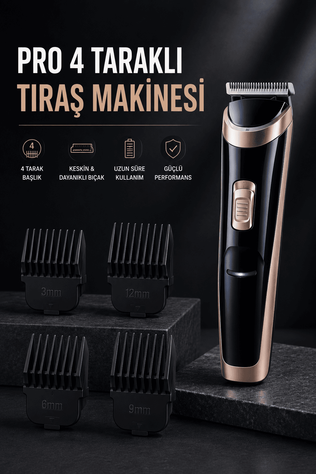 Paslanmaz Çelik Bıçaklı Hassas Çelik Bıçaklı Tıraş Makinesi