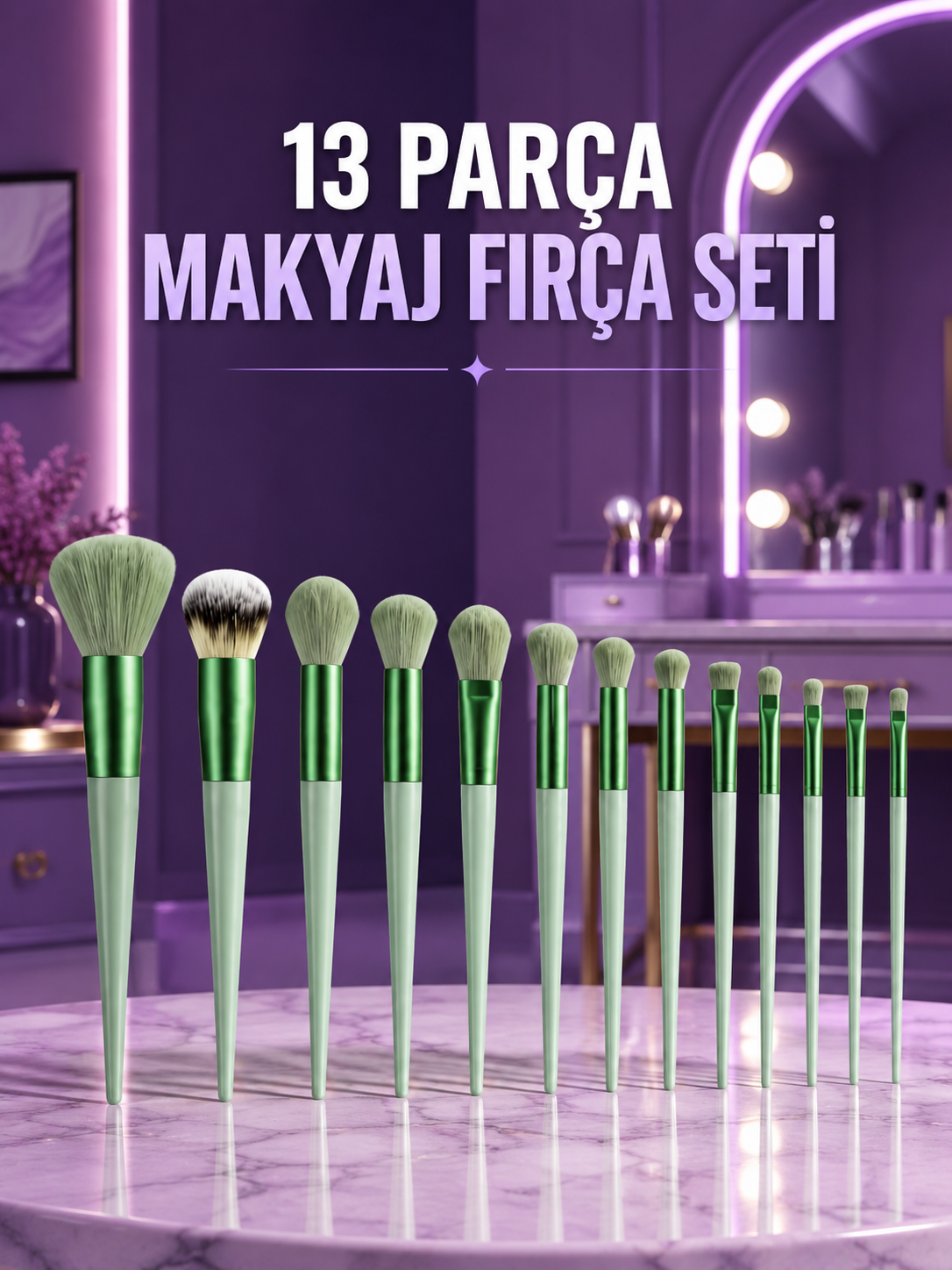 Kusursuz Makyaj İçin Yumuşak ve Dayanıklı Makyaj Fırça Seti