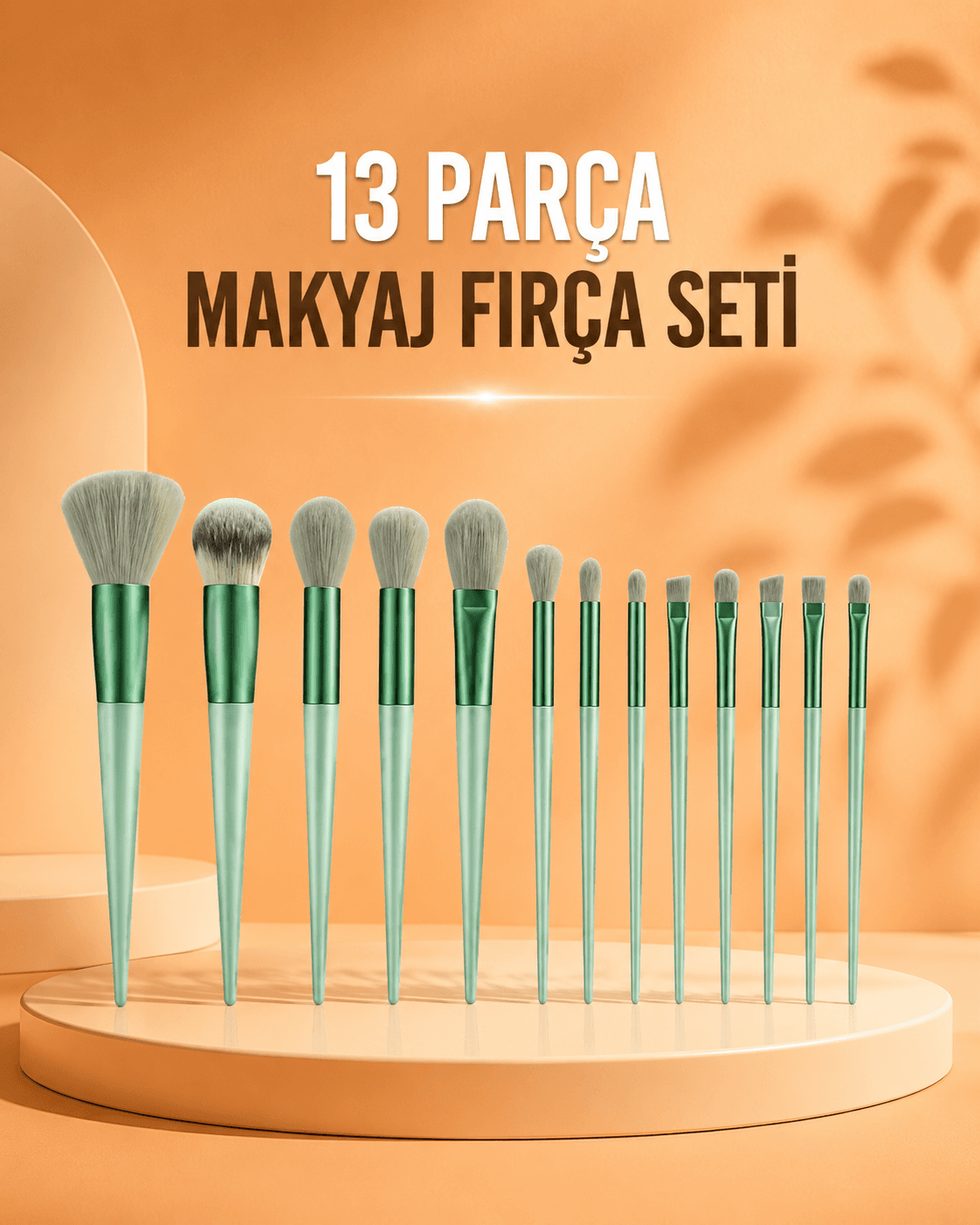 13 Parça Makyaj Fırça Seti Far Fırçası Allık Fırçası Yumuşak Uçlu