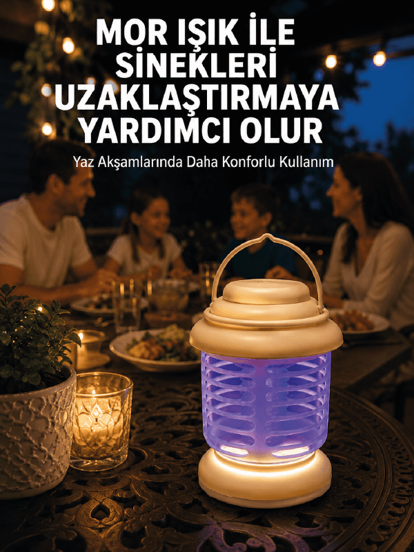 İç ve Dış Mekân Kullanımına Uygun Sinek Kovucu Lamba