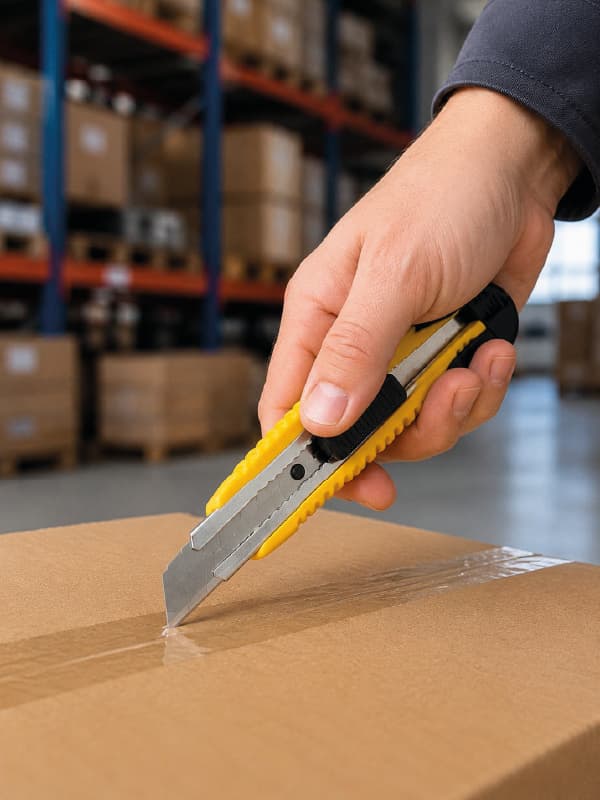 5 Adet Metal Falçata Seti Ergonomik Saplı Çelik Maket Bıçağı Koli Ambalaj PVC Kesici