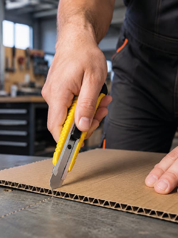 5 Adet Metal Falçata Seti Ergonomik Saplı Çelik Maket Bıçağı Koli Ambalaj PVC Kesici