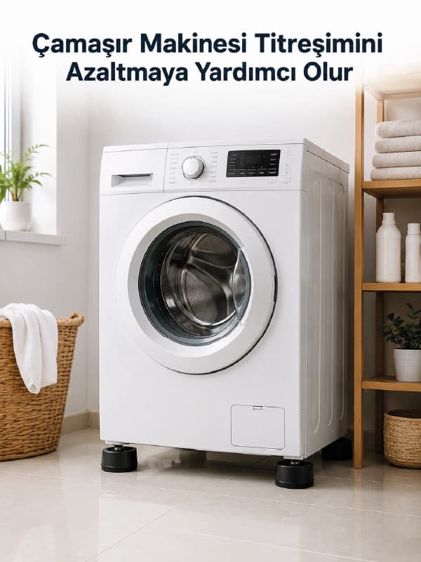Çamaşır Makinesi İçin 4 Adet Kauçuk Ayak Pedi